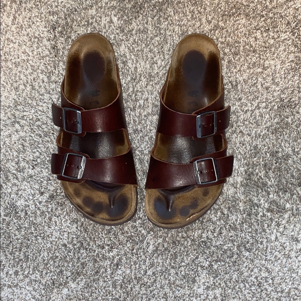 Men's Birkenstock Arizona Brown Leather - Picture 5 of 5